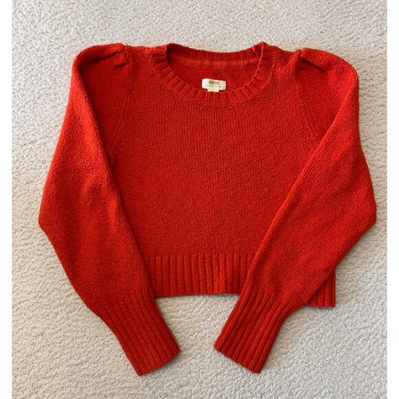 Maeve Sweaters - Maeve Crewneck Puff Sleeve Sweater Medium